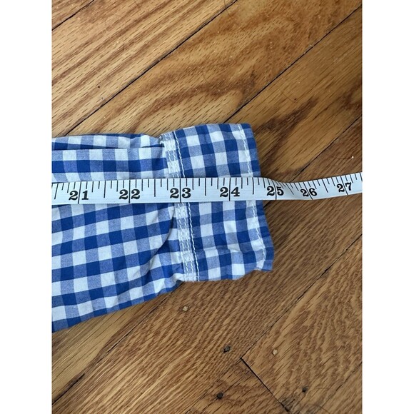 Tommy Hilfiger Youth Boys Blue Checkered Dress Shirt Size Med 12/14 100% Cotton - Picture 6 of 8